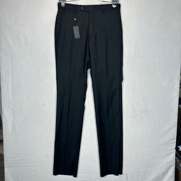 John Varvatos Other - John Varvatos USA Bleecker Street Black Wool Dress Pants Mens 30 Unhemmed NEW
